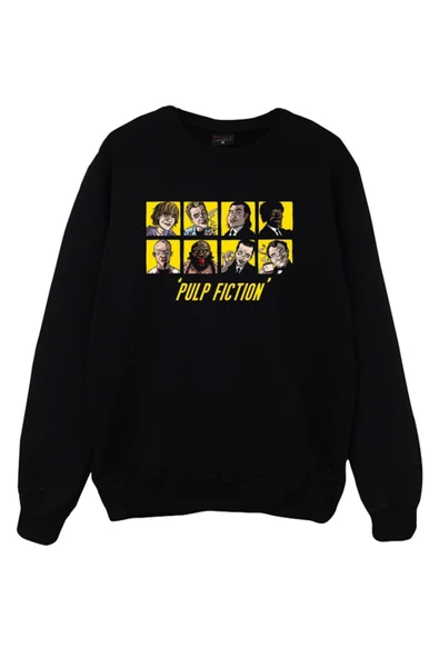 fame-stoned Stoned Pulp Fiction Kapüşonlu Sweatshirt ürün görseli 1