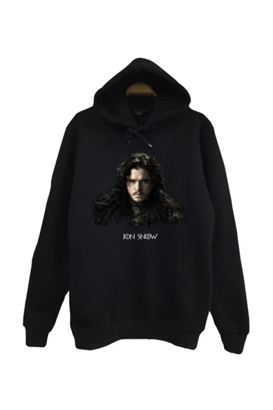 fame-stoned Game Of Thrones Baskılı Kapüşonlu Sweatshirt ürün görseli 1