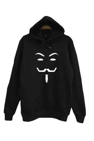 fame-stoned V For Vendetta Baskılı Sweatshirt ürün görseli 1