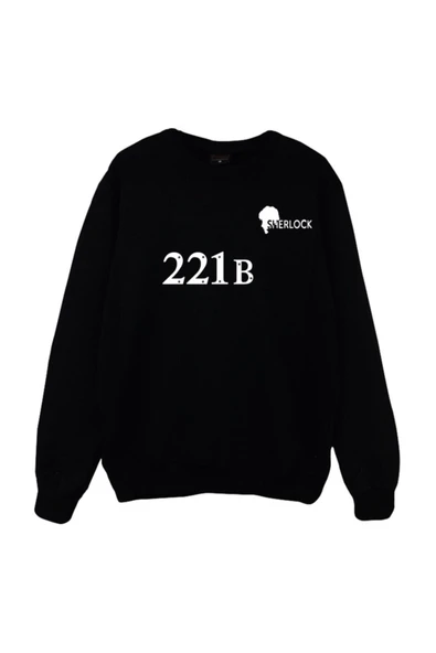 fame-stoned Sherlock Holmes Baskılı Sweatshirt ürün görseli 1