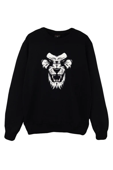 fame-stoned Aslan Baskılı Sweatshirt ürün görseli 1