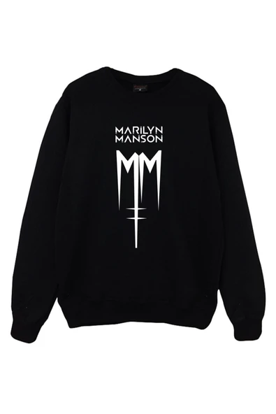 fame-stoned Marilyn Manson Baskılı Sweatshirt ürün görseli 1