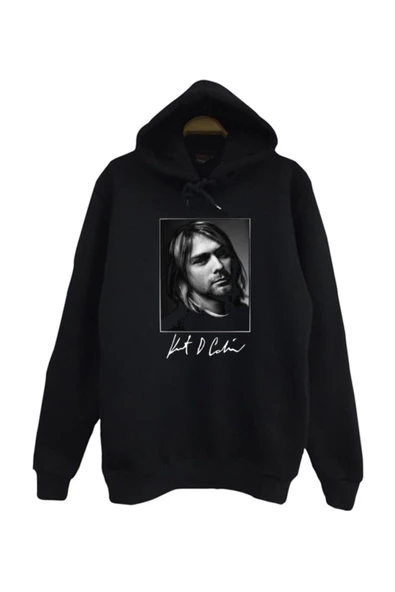 fame-stoned Nirvana-kurt Cobain Baskılı Kapüşonlu Sweatshirt ürün görseli 1