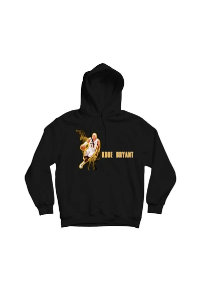 fame-stoned Kobe Bryant Baskılı Kapşonlu Sweatshirt ürün görseli 1
