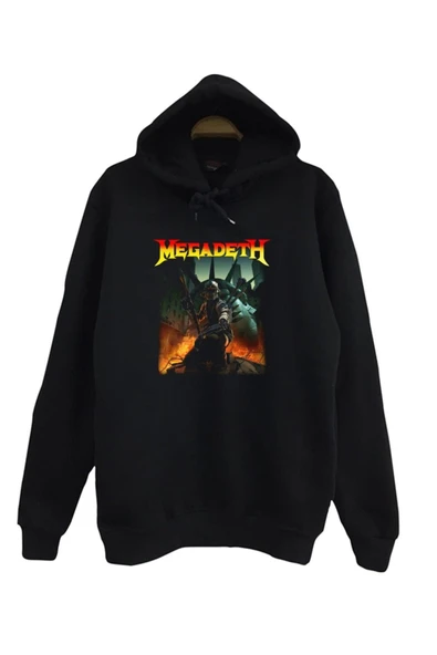 fame-stoned Megadeth Baskılı Kapüşonlu Sweatshirt ürün görseli 1