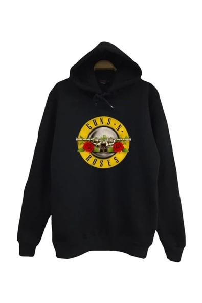 fame-stoned Guns N Roses Baskılı Kapüşonlu Sweatshirt ürün görseli 1