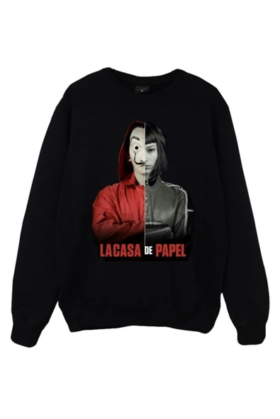 fame-stoned La Casa De Papel Baskılı Sweatshirt ürün görseli 1