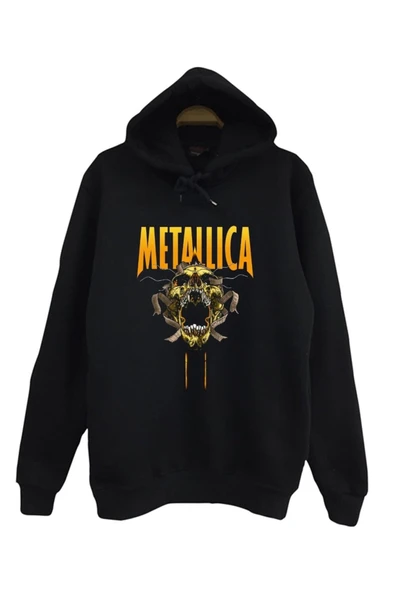 fame-stoned Metallica Baskılı Kapüşonlu Sweatshirt ürün görseli 1