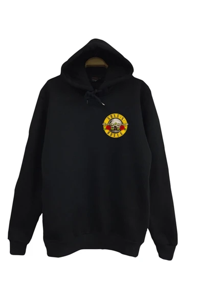 fame-stoned Guns N Roses Baskılı Kapüşonlu Sweatshirt ürün görseli 1