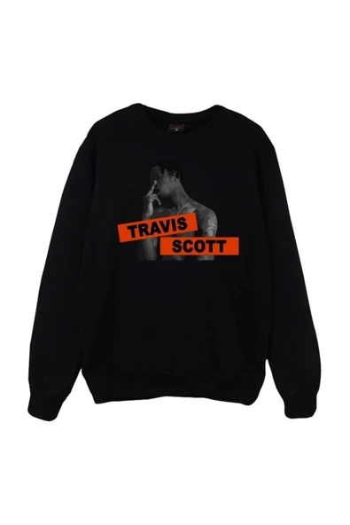 fame-stoned Astraworld Travis Scott Baskılı Sweatshirt ürün görseli 1