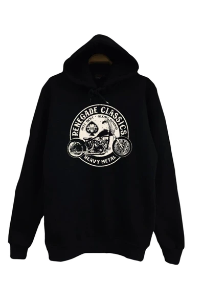fame-stoned Renegade Classics Heavy Metal Motorbike Baskılı Sweatshirt ürün görseli 1