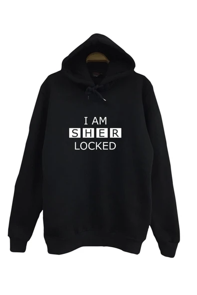 fame-stoned Sherlock Holmes Baskılı Kapüşonlu Sweatshirt ürün görseli 1