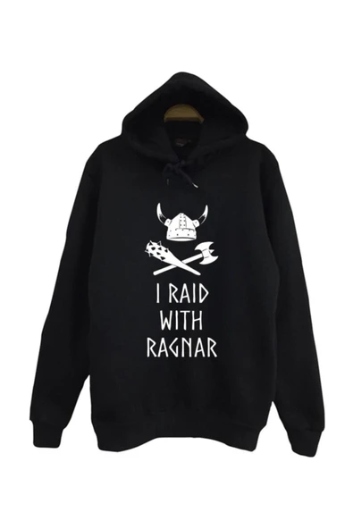 fame-stoned Vikings Baskılı Kapüşonlu Sweatshirt ürün görseli 1