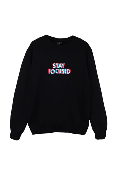 fame-stoned Stay Focused Baskılı Sweatshirt ürün görseli 1