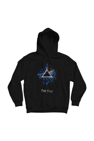 fame-stoned Pink Floyd Baskılı Kapşonlu Sweatshirt ürün görseli 1