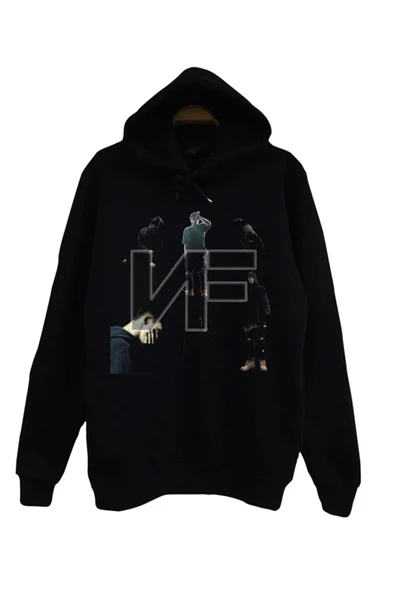 fame-stoned Nf Baskılı Kapüşonlu Sweatshirt ürün görseli 1