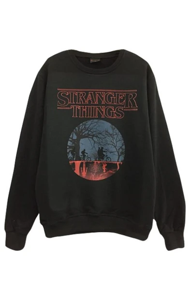 fame-stoned Stranger Thıngs Baskılı Sweatshirt ürün görseli 1
