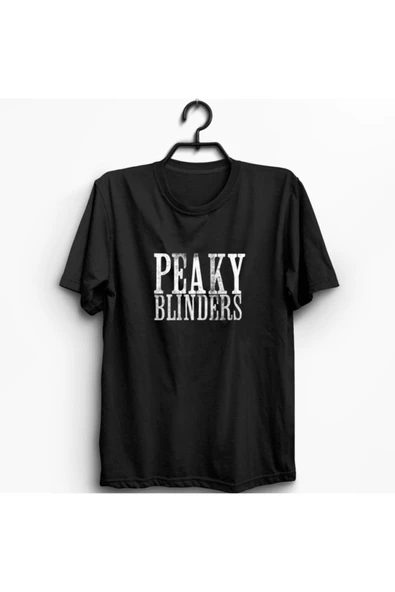 fame-stoned Unisex Siyah Peaky Blinders Baskılı Büyük Beden T-shirt ürün görseli 1
