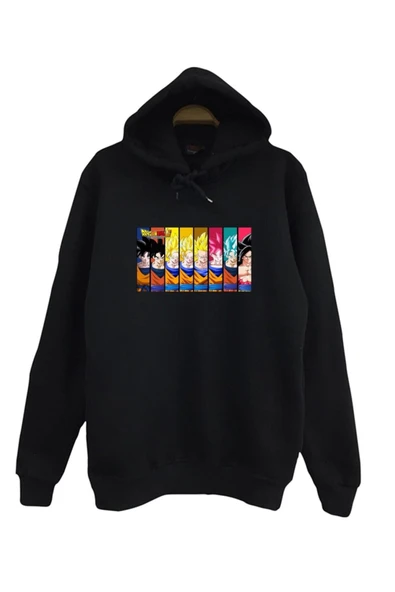 fame-stoned Dragonball Z Anime Kapüşonlu Sweatshirt ürün görseli 1