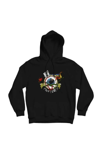 fame-stoned Pink Floyd Baskılı Kapşonlu Sweatshirt ürün görseli 1