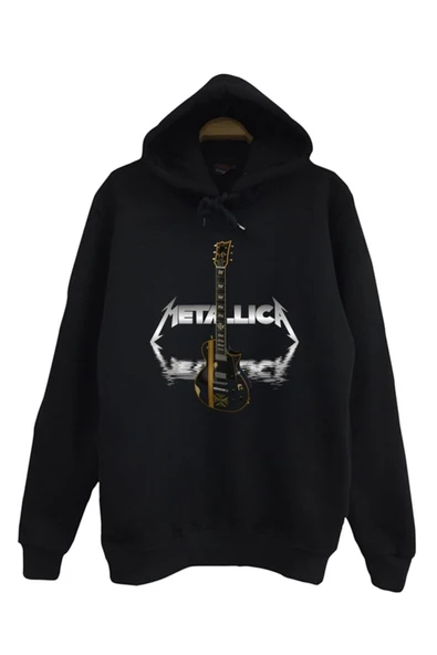 fame-stoned Metallica Baskılı Kapüşonlu Sweatshirt ürün görseli 1