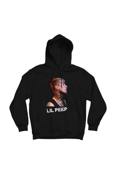 fame-stoned Lil Peep Baskılı Kapşonlu Sweatshirt ürün görseli 1