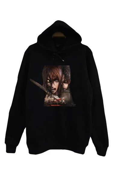 fame-stoned Attack On Titan Kapüşonlu Sweatshirt ürün görseli 1