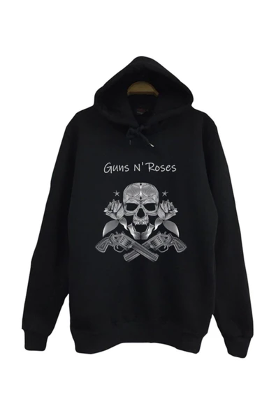 fame-stoned Guns N Roses Baskılı Kapüşonlu Sweatshirt ürün görseli 1