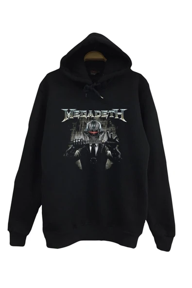 fame-stoned Megadeth Baskılı Kapüşonlu Sweatshirt ürün görseli 1