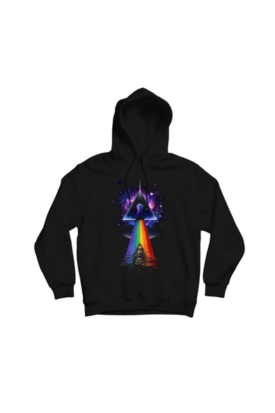 fame-stoned Pink Floyd Baskılı Kapşonlu Sweatshirt ürün görseli 1