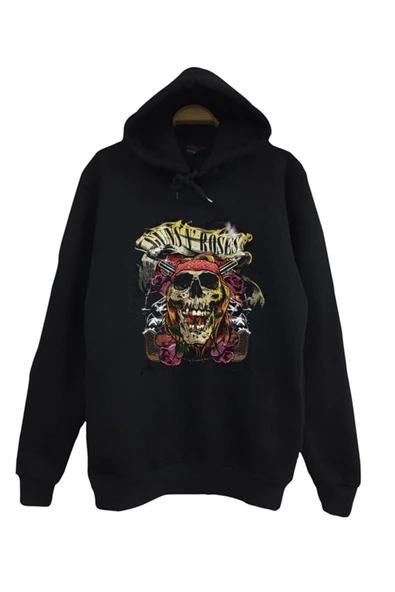 fame-stoned Guns N Roses Baskılı Kapüşonlu Sweatshirt ürün görseli 1