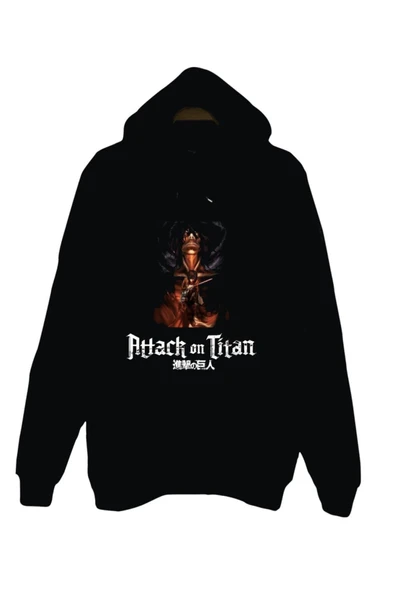 fame-stoned Attack On Titan Kapüşonlu Sweatshirt ürün görseli 1