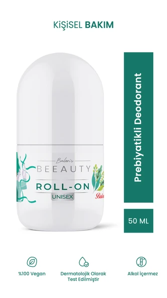 BALEN’S BEEAUTY UNISEX PREBİYOTİKLİ DEODORANT ROLL-ON * 50 ML ürün görseli 1
