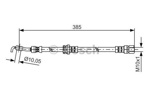 Bosch 1987481385  Fren Hortumu Sol Arka 385mm 96404803 ürün görseli 1