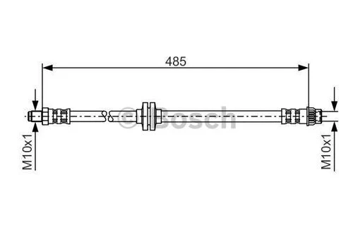 Bosch 1987476827  Ön Fren Hortumu Clio Iıı 07-modus 04- 8200129954 ürün görseli 1
