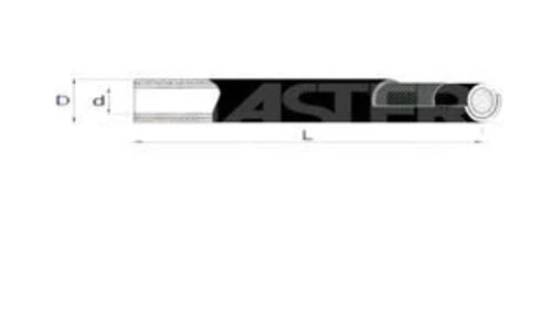 Master 2241  İçten Örgülü Benzin Yakıt Hortumu 6mm 12mm Nbr 322500052 ürün görseli 1