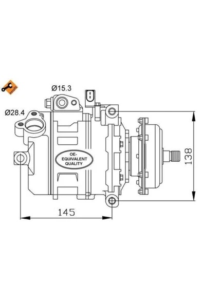 Delphi TSP0159451 Tsp0159451 Klima Kompresörü Phaeton 02- Touareg 7l 03- Transporter T5 03- 2.5 Tdı Axd Axe ürün görseli 1