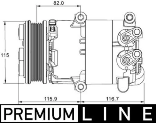 Mahle ACP1332000P -knecht-behr Acp1332000p A C-kompresör Ford Mondeo Iv 1.6 1459711 ürün görseli 1