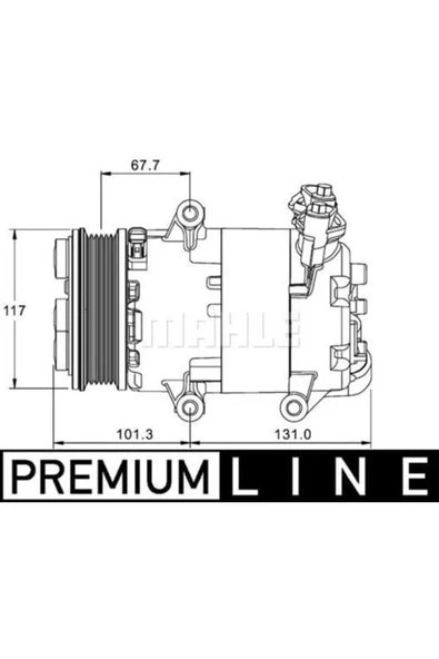 Mahle 8FK351334041 Klima Kompresörü Freelander II 2.2 D(Acp1330000P) ürün görseli 1