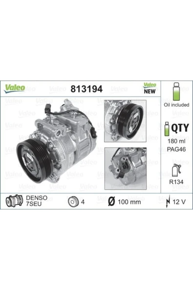 Valeo 813194 Kompresor Bmw 5 E60 ürün görseli 1