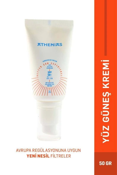 ATHENİAS Sunscreen Anti Dark Spot 50 gr Leke Karşıtı Spf50+ Tüm Cilt Tipleri UVA UVB Yüz Güneş Kremi ürün görseli 1