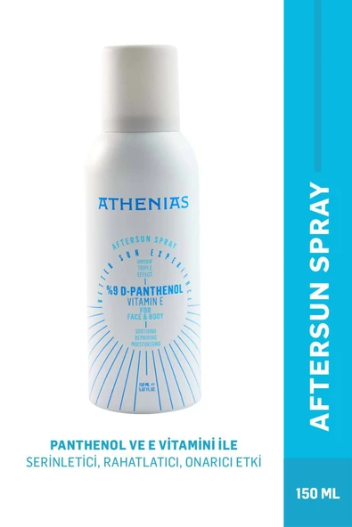 ATHENİAS Panthenol Spray 150 ml Güneş Sonrası E vitamini ve Aloe Vera Kızarıklık Karşıtı Aftersun ürün görseli 1