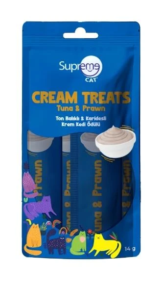 Supreme Cat Ton Balıklı & Karidesli Sıvı Kedi Ödül Maması  4x14 Gr ürün görseli 1
