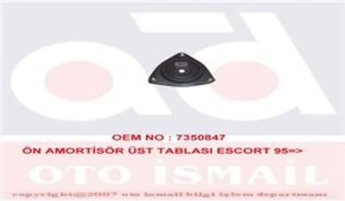 MKS 375  Amortisör Tablası Takozu Üst Ön Escort V VI Vıı 90-99 ürün görseli 1