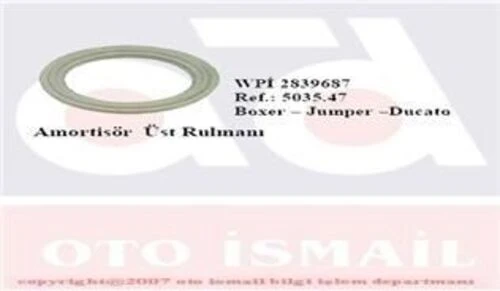 WPI 2839687  Ön Amortisör Rulmanı Sağ Sol Ducato Boxer Jumper 97-13 5035.47 ürün görseli 1