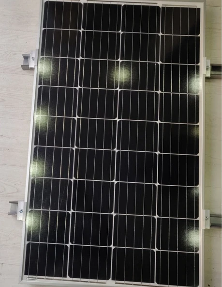 Güneş Paneli Montaj Aparatı 1 Panel İçin 4 Adet 30 cm Profil 4 Adet Son Klemp ürün görseli 1