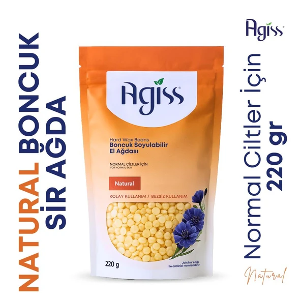 Agiss Boncuk Soyulabilir El Ağdası Natural 220 gr ürün görseli 1