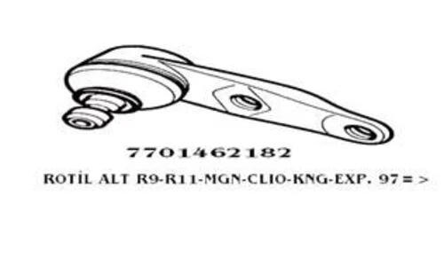 TRW JBJ197 ROTİL R9 R11 R19 R21 CLIO I II EXPRESS KANGOO MEGANE I ürün görseli 1
