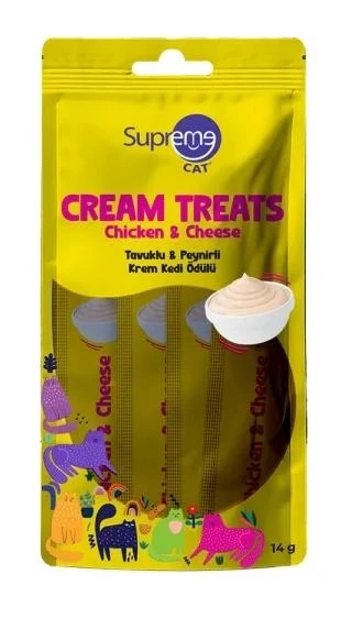Supreme Cat Tavuklu ve Peynirli Likit Kedi Ödül Maması 4x14 gr ürün görseli 1