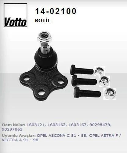 Votto 14 -2100 Rotil Astra F 91-98 Vectra A 88-95 Ascona C 81-88 ürün görseli 1